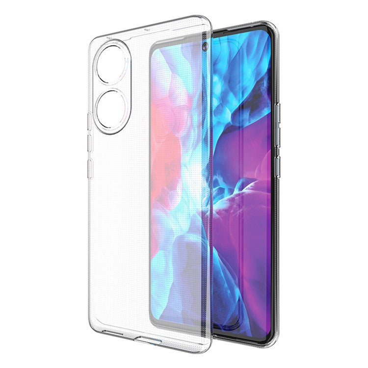 For Honor 50 Transparent Soft TPU Phone Cover Ultra Slim Shockproof Mobile Phone Back Case