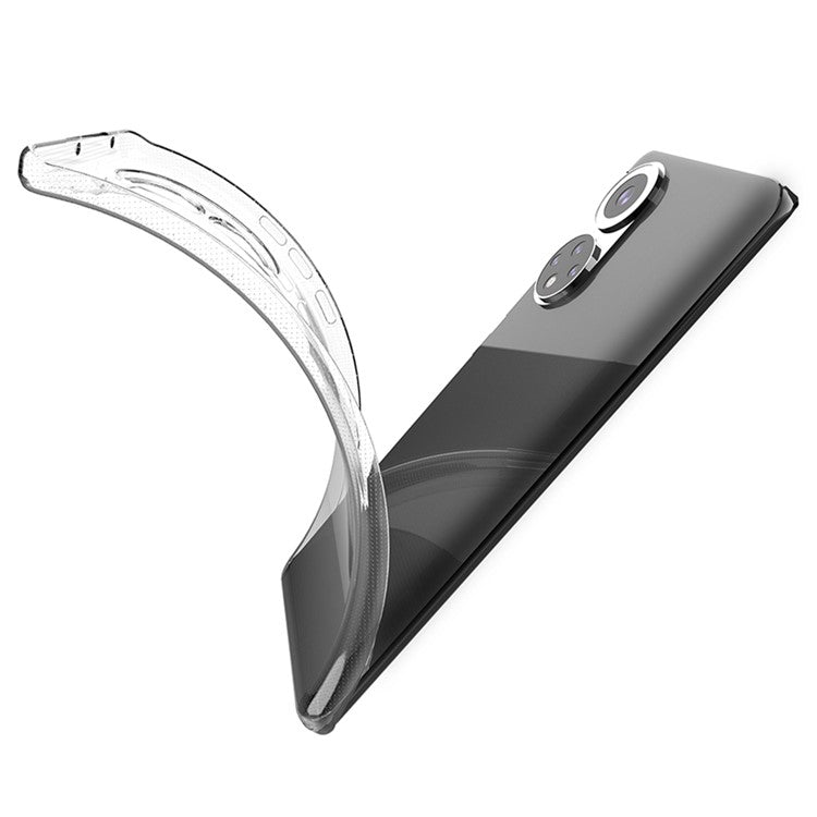 For Honor 50 Transparent Soft TPU Phone Cover Ultra Slim Shockproof Mobile Phone Back Case