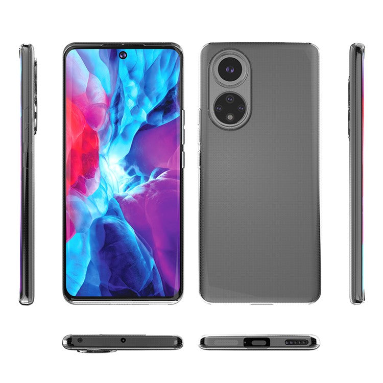 For Honor 50 Transparent Soft TPU Phone Cover Ultra Slim Shockproof Mobile Phone Back Case