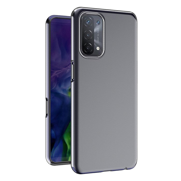 For Oppo A74 5G Ultra Slim Transparent Soft TPU Phone Back Cover Anti-fall Mobile Phone Case