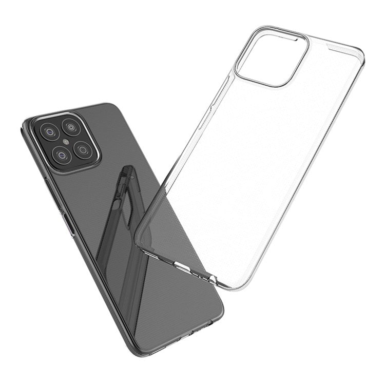For Honor X8 4G Transparent Soft TPU Anti-scratch Phone Cover Non-Yellowing Protective Mobile Phone Case