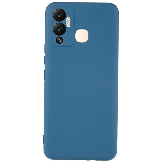 For Infinix Hot 12 Play 4G Case Arc Edge 2.0mm Thick TPU Shockproof Protective Phone Cover - Blue