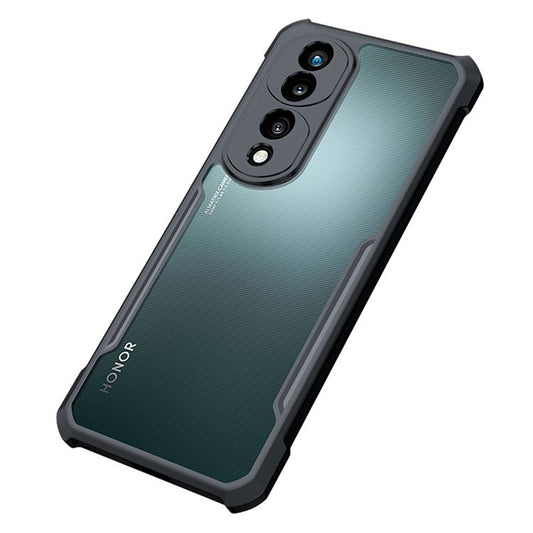 XUNDD For Honor 70 Pro 5G / 70 Pro+ 5G Acrylic + TPU Phone Case Shock-absorbing Protective Mobile Phone Back Cover - Black