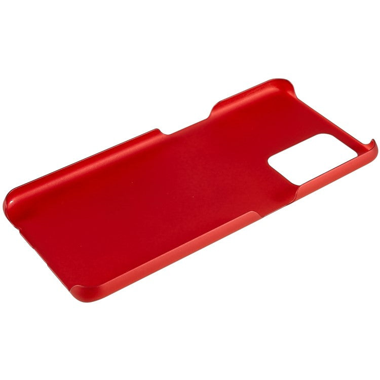For Oppo A74 4G / F19 / F19s Rubberized Matte Anti-scratch Hard PC Case Drop-proof Phone Cover - Red