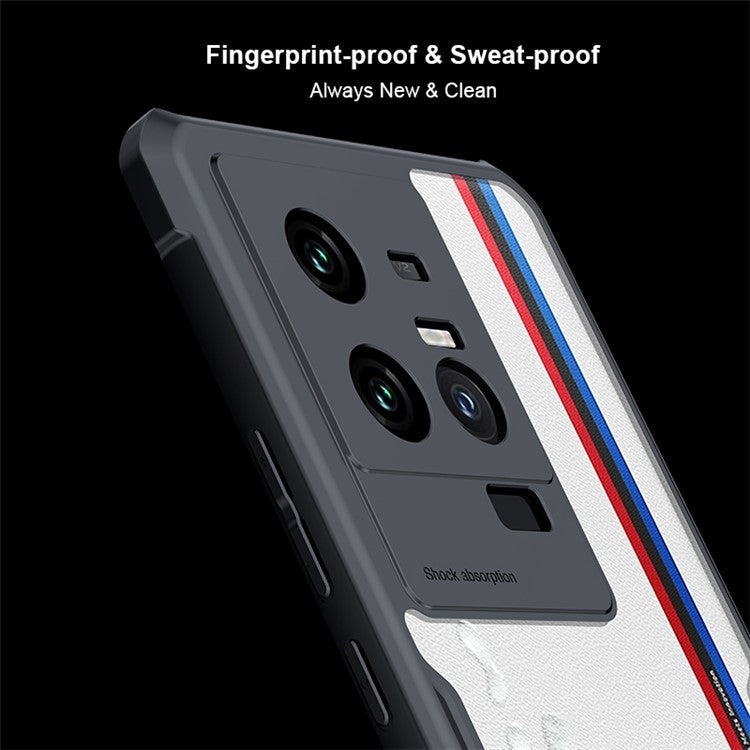 XUNDD For vivo iQOO 11 5G Precise Cutouts Acrylic + TPU Phone Case Anti-drop Protective Phone Back Cover - Black