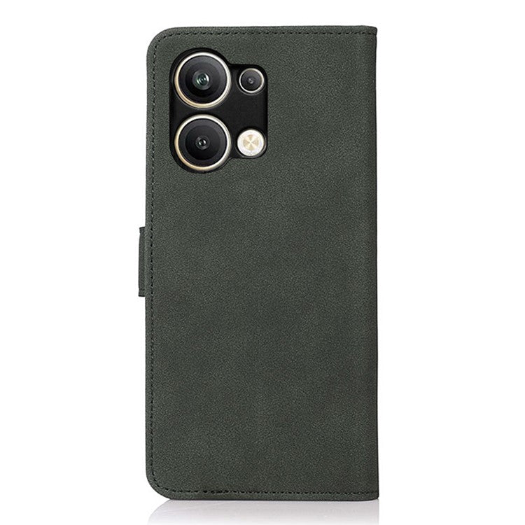 KHAZNEH For Oppo Reno9 Pro+ 5G Textured PU Leather Wallet Phone Case Magnetic Clasp Stand Shockproof Cover - Green