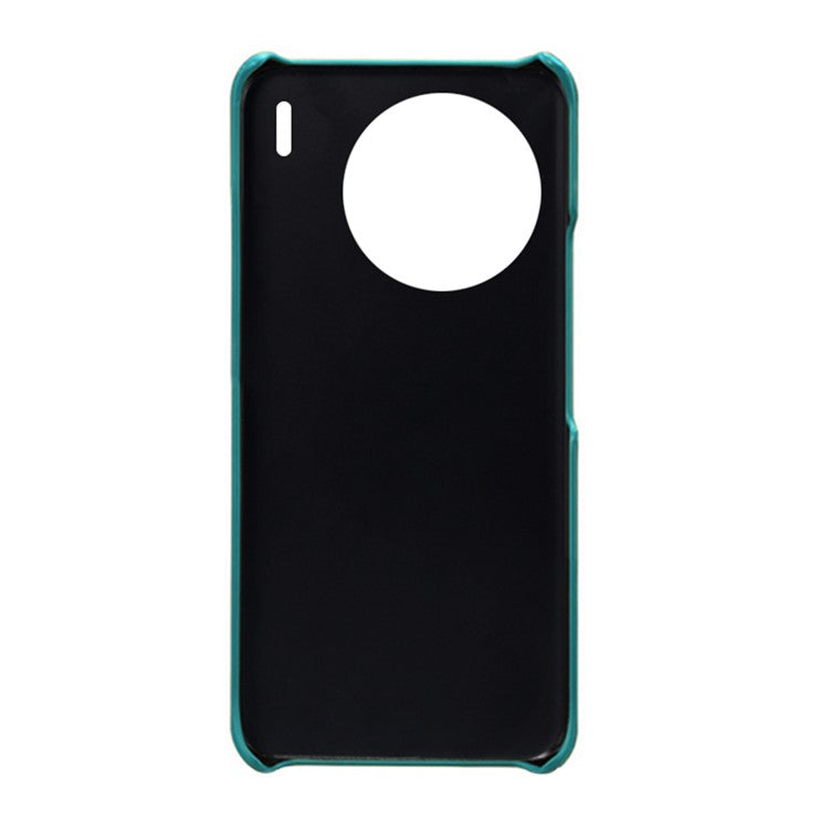 For vivo X90 5G Anti-fall Phone Back Cover Card Holder PU Leather Coated Hard PC Phone Case - Green