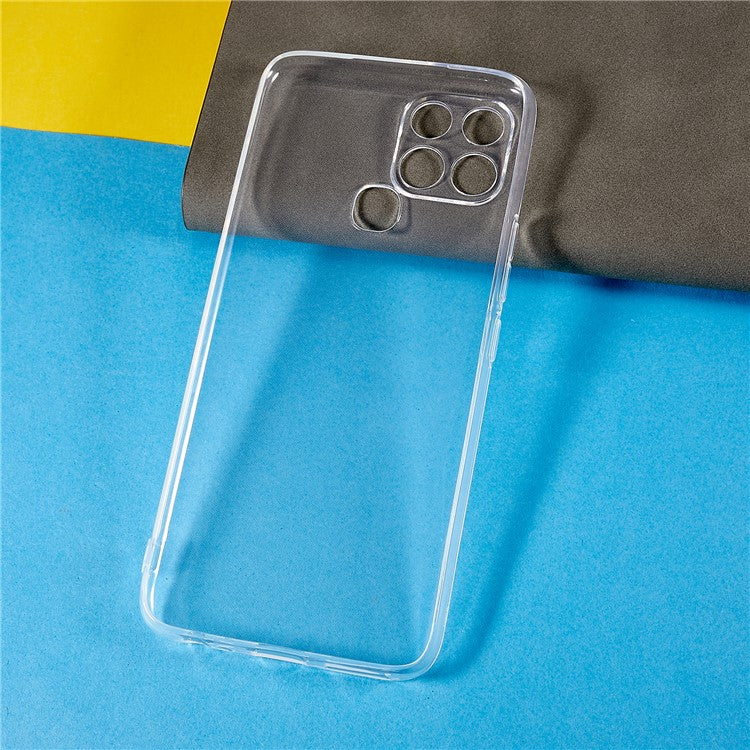 For Infinix Smart 6 Ultra-Thin Soft TPU Clear Protective Cover Drop-Proof Anti-Scratch Phone Back Case