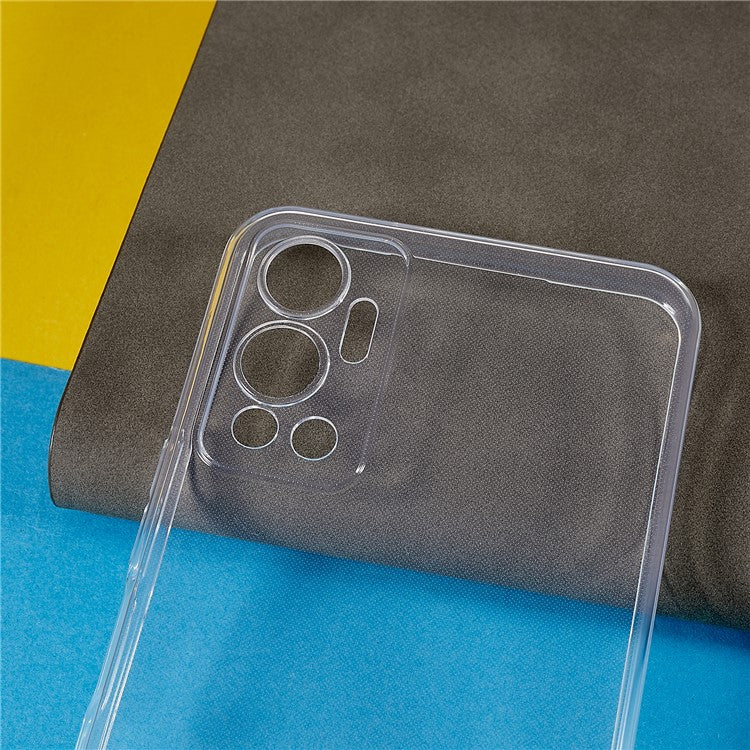 For Infinix Hot 12 4G Ultra-Thin Flexible TPU Protective Back Cover Clear Drop-Proof Anti-Scratch Phone Case