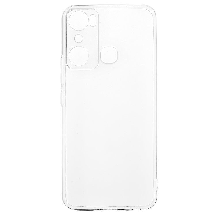 For Infinix Hot 20i 4G Anti-Drop Ultra Slim Phone Case Transparent Anti-Yellowing Shockproof TPU Back Cover