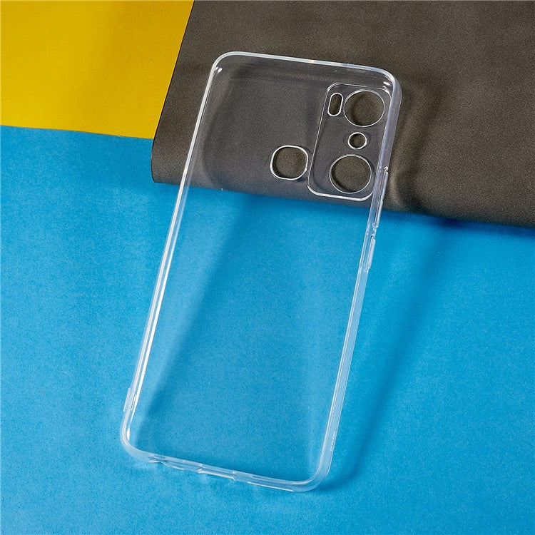 For Infinix Hot 20i 4G Anti-Drop Ultra Slim Phone Case Transparent Anti-Yellowing Shockproof TPU Back Cover
