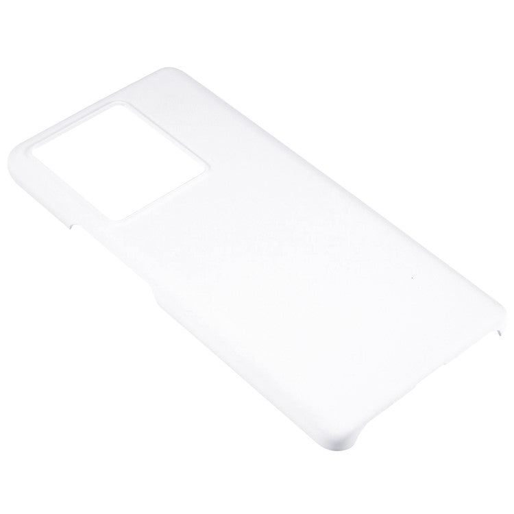 For vivo iQOO Neo7 SE 5G / iQOO Neo7 5G Anti-Fingerprint Hard Plastic Phone Protector Rubberized Glossy Phone Case Cell Phone Cover - White