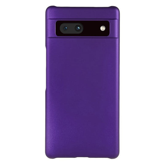Slim Hard Plastic Phone Cover for Google Pixel 7a, Rubberized Glossy Anti-Scratch Phone Case - Purple
