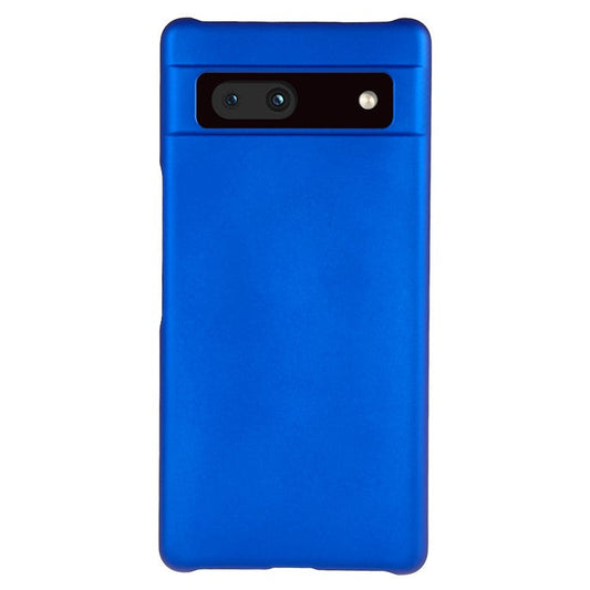Slim Hard Plastic Phone Cover for Google Pixel 7a, Rubberized Glossy Anti-Scratch Phone Case - Blue