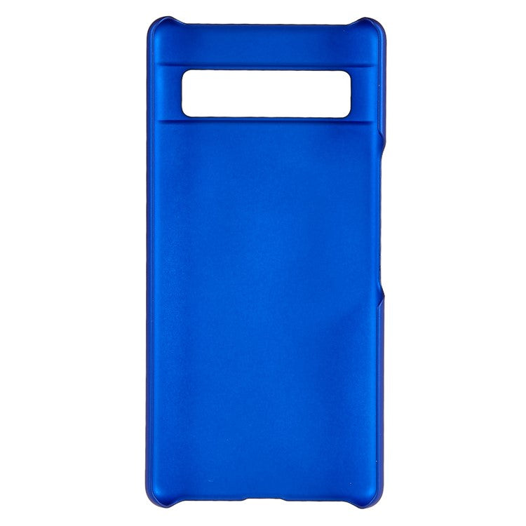 Slim Hard Plastic Phone Cover for Google Pixel 7a, Rubberized Glossy Anti-Scratch Phone Case - Blue