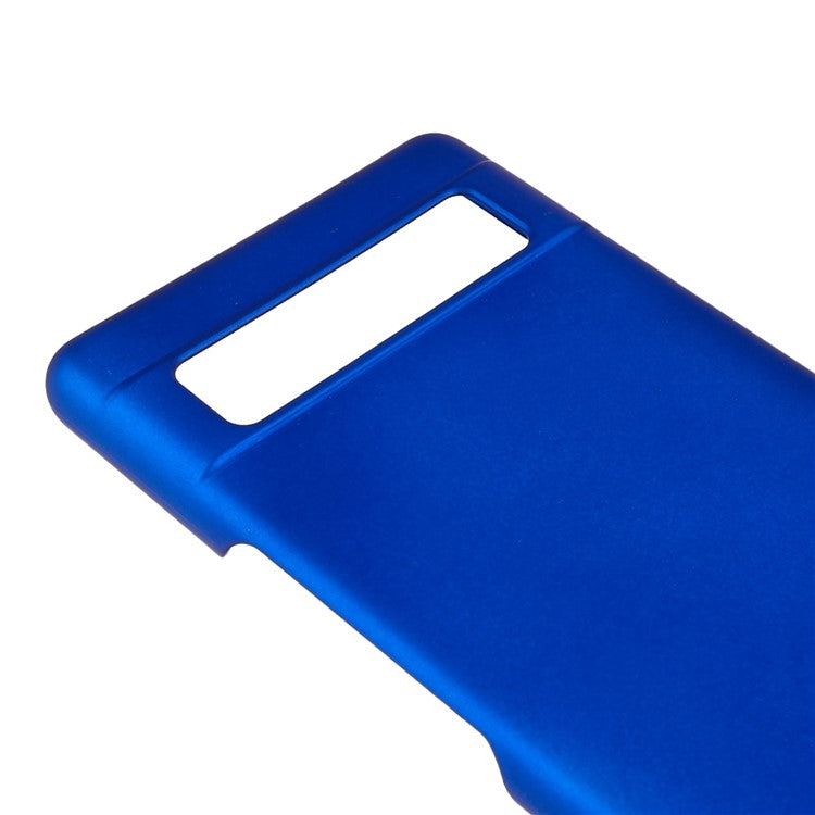 Slim Hard Plastic Phone Cover for Google Pixel 7a, Rubberized Glossy Anti-Scratch Phone Case - Blue