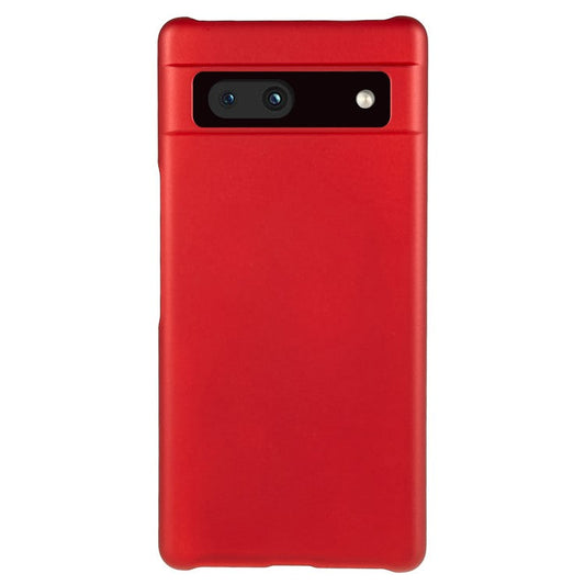 Slim Hard Plastic Phone Cover for Google Pixel 7a, Rubberized Glossy Anti-Scratch Phone Case - Red