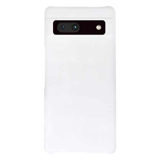 Slim Hard Plastic Phone Cover for Google Pixel 7a, Rubberized Glossy Anti-Scratch Phone Case - White