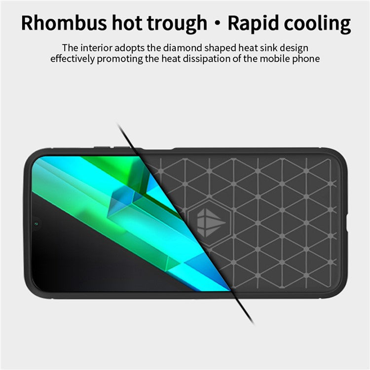 MOFI JK TPU Series-1 Slim Phone Case for Infinix Note 12 Pro 4G / Note 12 (2023) 4G Carbon Fiber Brushed TPU Phone Back Cover - Black