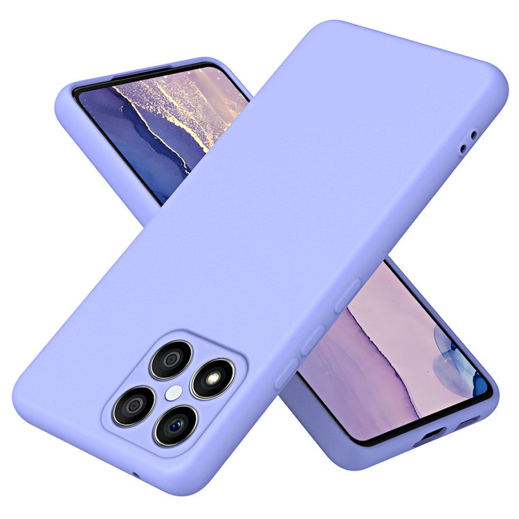 For Honor X8 4G / X30i 2.2mm Thickness Shockproof Cover Fiber Lining Rubberized Soft TPU Anti-scratch Phone Case - Purple