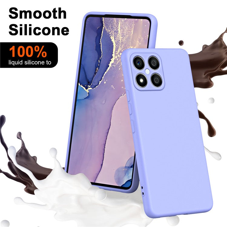 For Honor X8 4G / X30i 2.2mm Thickness Shockproof Cover Fiber Lining Rubberized Soft TPU Anti-scratch Phone Case - Purple