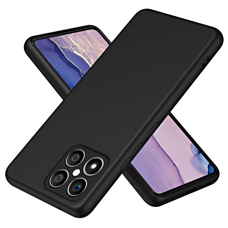 For Honor X8 4G / X30i 2.2mm Thickness Shockproof Cover Fiber Lining Rubberized Soft TPU Anti-scratch Phone Case - Black
