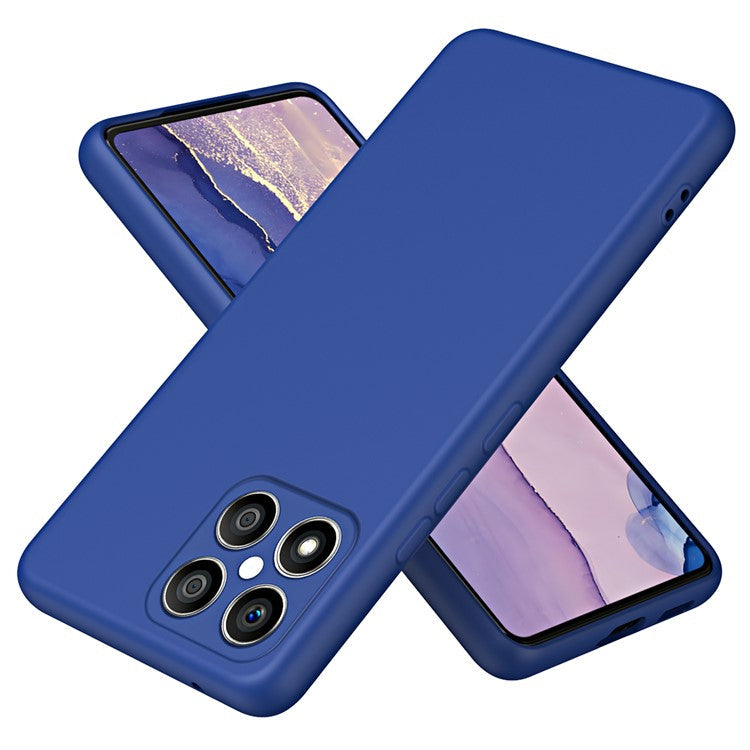 For Honor X8 4G / X30i 2.2mm Thickness Shockproof Cover Fiber Lining Rubberized Soft TPU Anti-scratch Phone Case - Blue