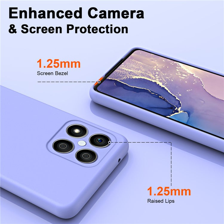 For Honor X8 4G / X30i 2.2mm Thickness Shockproof Cover Fiber Lining Rubberized Soft TPU Anti-scratch Phone Case - Blue