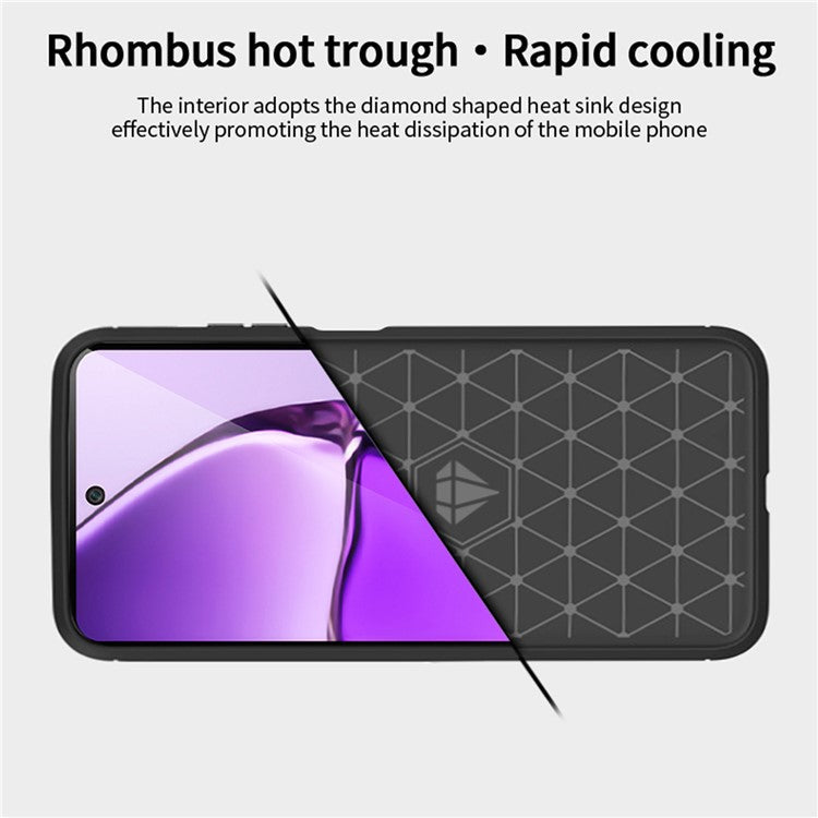 MOFI JK TPU Series-1 for Infinix Hot 20S 4G / x6827  Smartphone Case Carbon Fiber Brushed TPU Phone Back Cover - Black