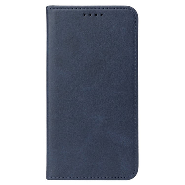 For Infinix Hot 11s NFC 4G Protective Case Business Style Strong Magnet Phone Wallet PU Leather Cover Shell - Blue