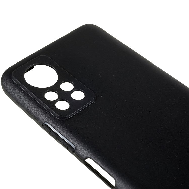 For Infinix Hot 11s NFC 4G Soft TPU Phone Case Matte Anti-Fingerprint Protective Cover - Black
