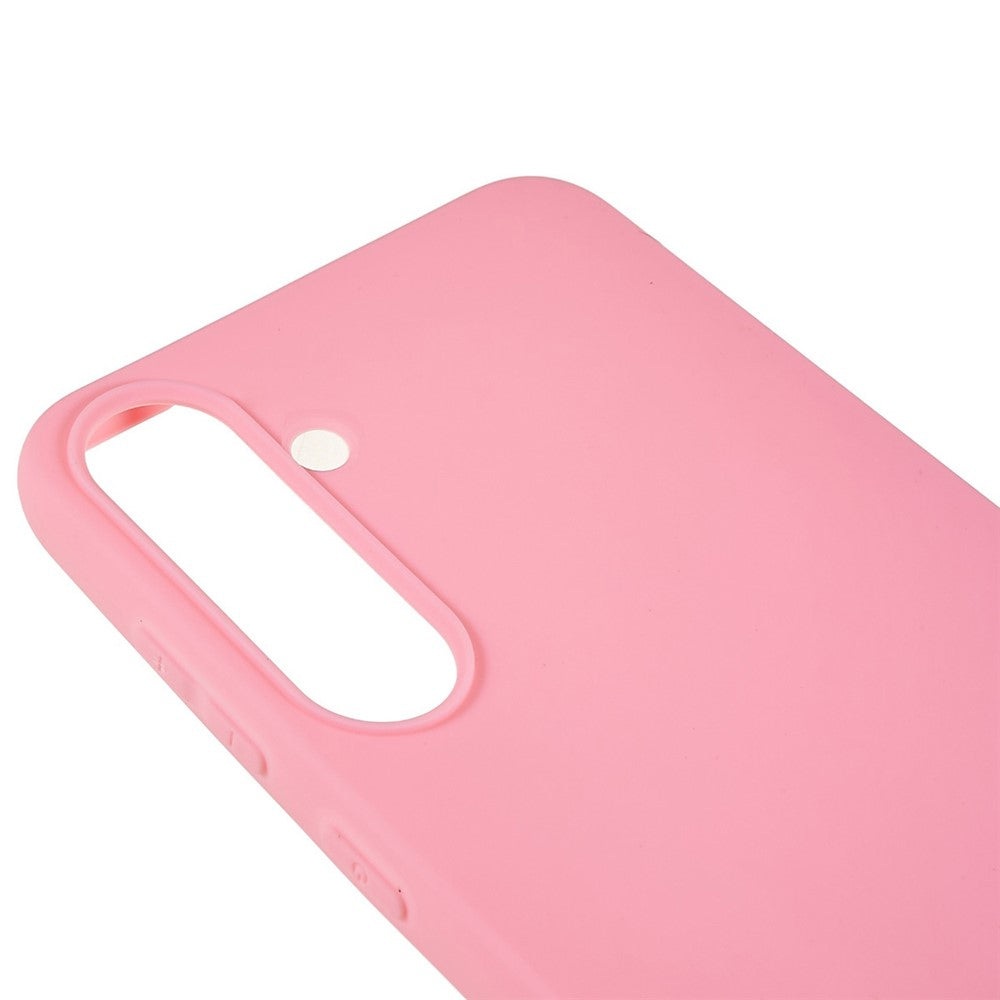 For Samsung Galaxy A34 5G Matte Back Shell, Anti-Fingerprint Soft TPU Phone Case Scratch Resistant Protective Cover - Pink