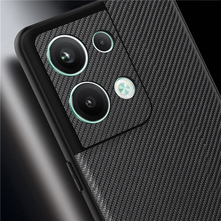 VILI TC Series for Oppo Reno9 Pro 5G Shockproof Protective Phone Back Cover Textured Leather Coated TPU Smartphone Case