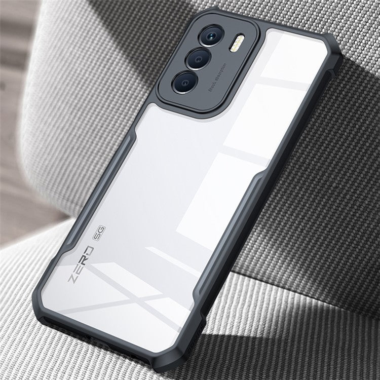 XUNDD For Infinix Zero 5G 2023 Transparent Camera Protection Phone Case Acrylic+TPU Anti-Scratch Drop-Proof Phone Back Cover