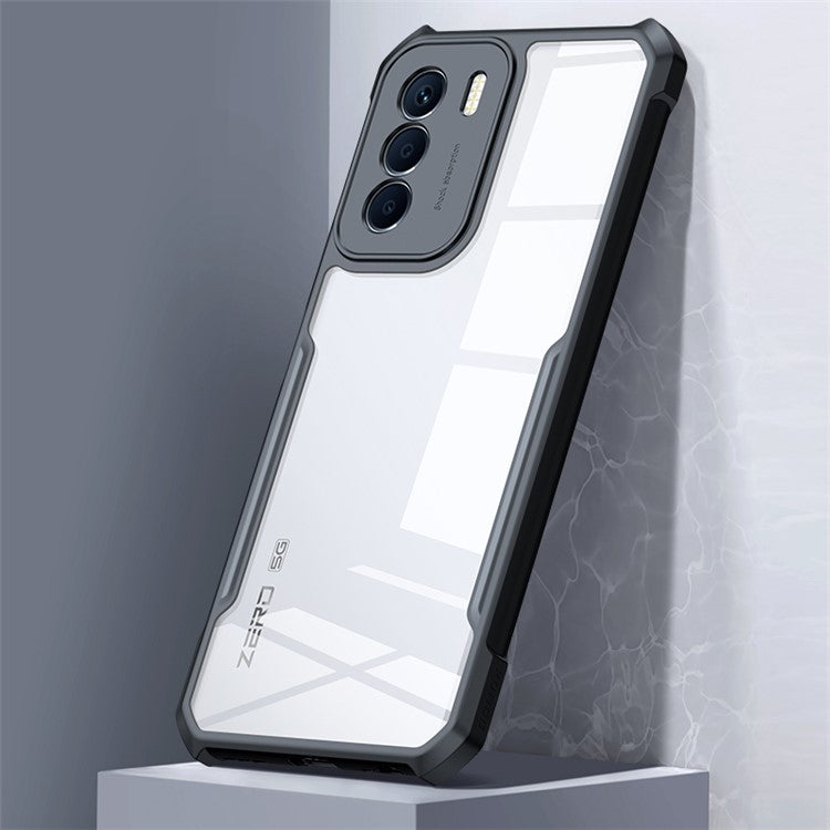 XUNDD For Infinix Zero 5G 2023 Transparent Camera Protection Phone Case Acrylic+TPU Anti-Scratch Drop-Proof Phone Back Cover