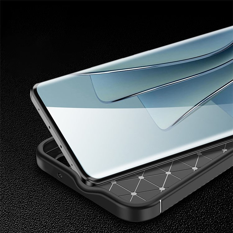 For OnePlus 11 5G Carbon Fiber Texture Phone Case Anti-drop Protection Flexible TPU Cover