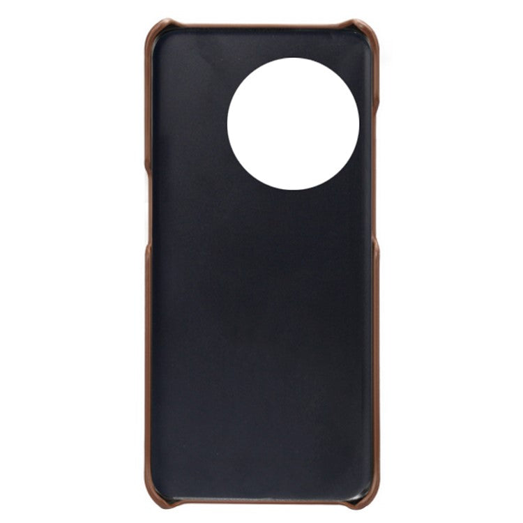 For OnePlus 11 5G Slim Phone Case with Dual Card Slots Shockproof Non-slip Cell Phone Cover - Brown