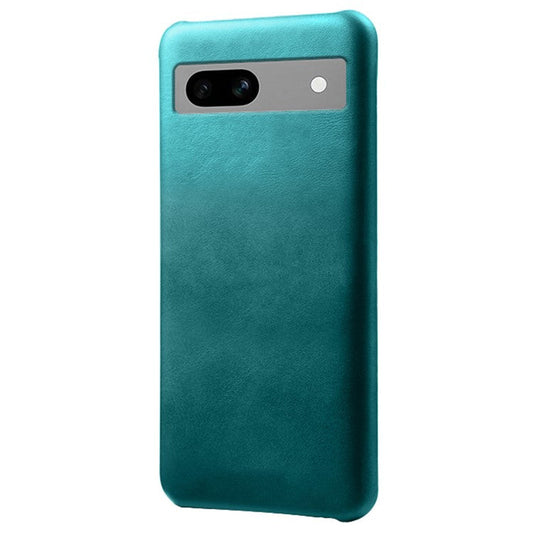 Protective Phone Cover for Google Pixel 7a, PU Leather Coated PC Calf Textured Shockproof Slim Mobile Phone Case - Green