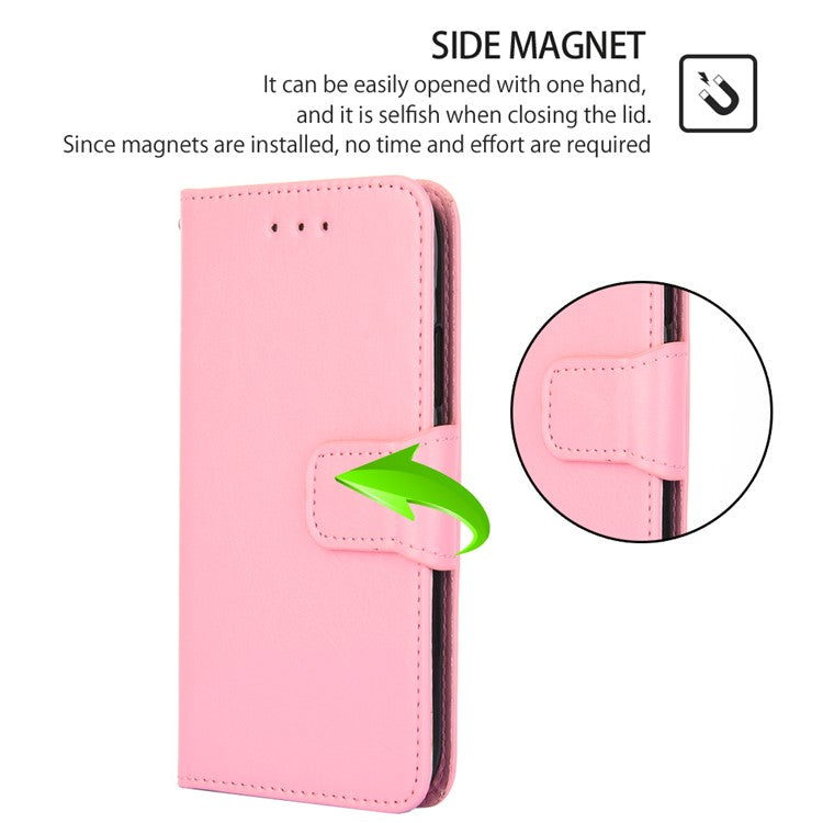 Anti-drop Flip Leather Phone Case For OnePlus 11 5G, Protective Cell Phone Cover with Stand Wallet - Pink