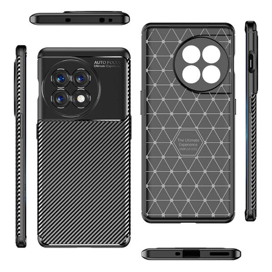 For OnePlus Ace 2 5G / 11R 5G Shockproof Phone Case Anti-Scratch Carbon Fiber Texture Soft TPU Phone Cover