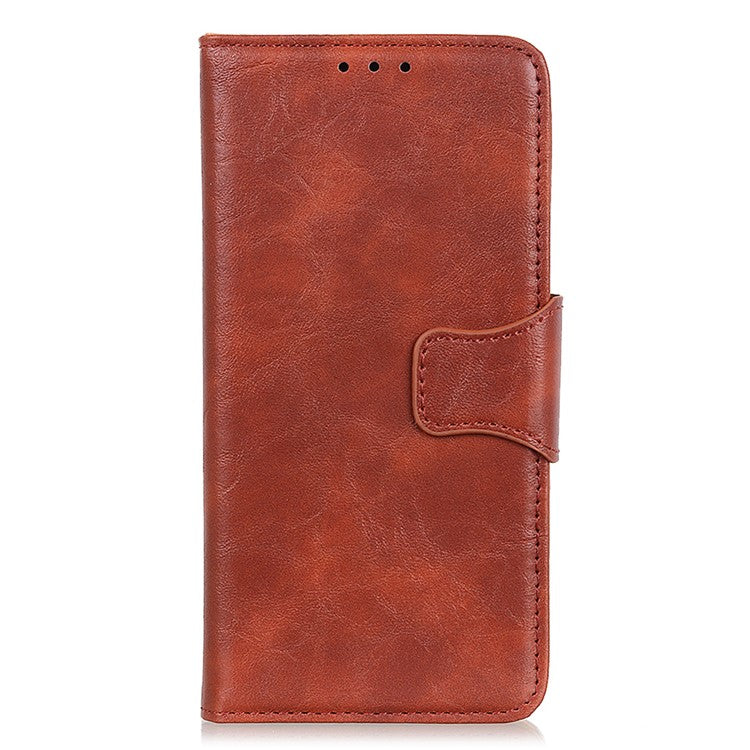 Mobile Phone Case for OnePlus Nord CE 3 Lite 5G / Nord N30 5G Crazy Horse Texture Wallet Stand Split Leather Phone Cover - Brown