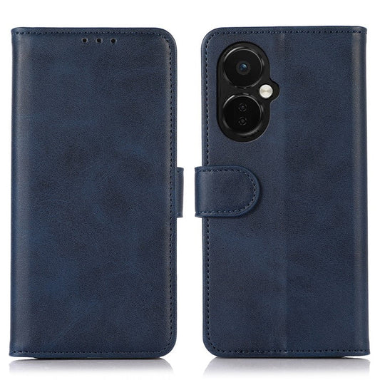 For OnePlus Nord CE 3 Lite 5G / Nord N30 5G Cowhide Texture Phone Stand Case Anti-drop PU Leather Wallet Phone Cover - Blue