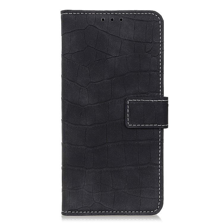 For OnePlus Nord CE 3 Lite 5G / Nord N30 5G Full Protection Phone Case  Flip Leather Wallet Cover Stand Crocodile Texture Shell - Black