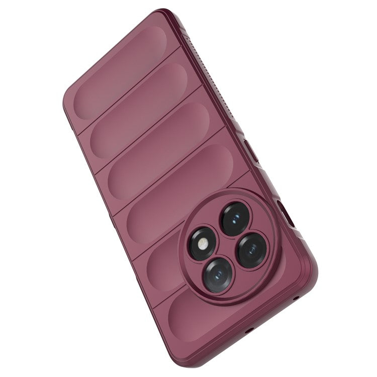 For OnePlus 11 5G Anti-scratch TPU Phone Case Rugged Back Protective Cell Phone Cover - Wine Red