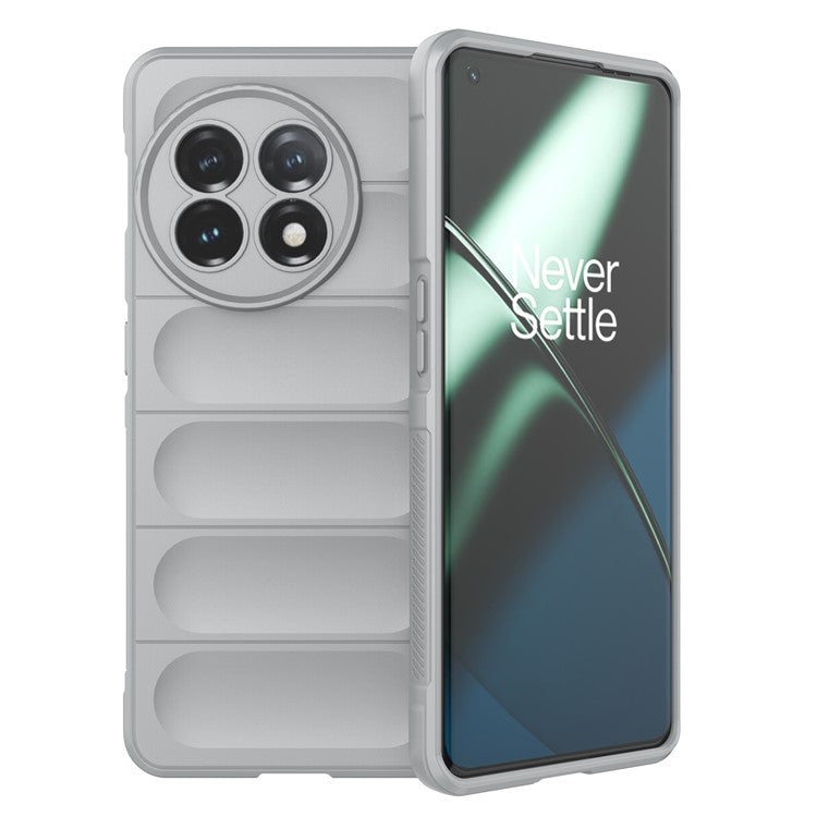 For OnePlus 11 5G Anti-scratch TPU Phone Case Rugged Back Protective Cell Phone Cover - Light Grey