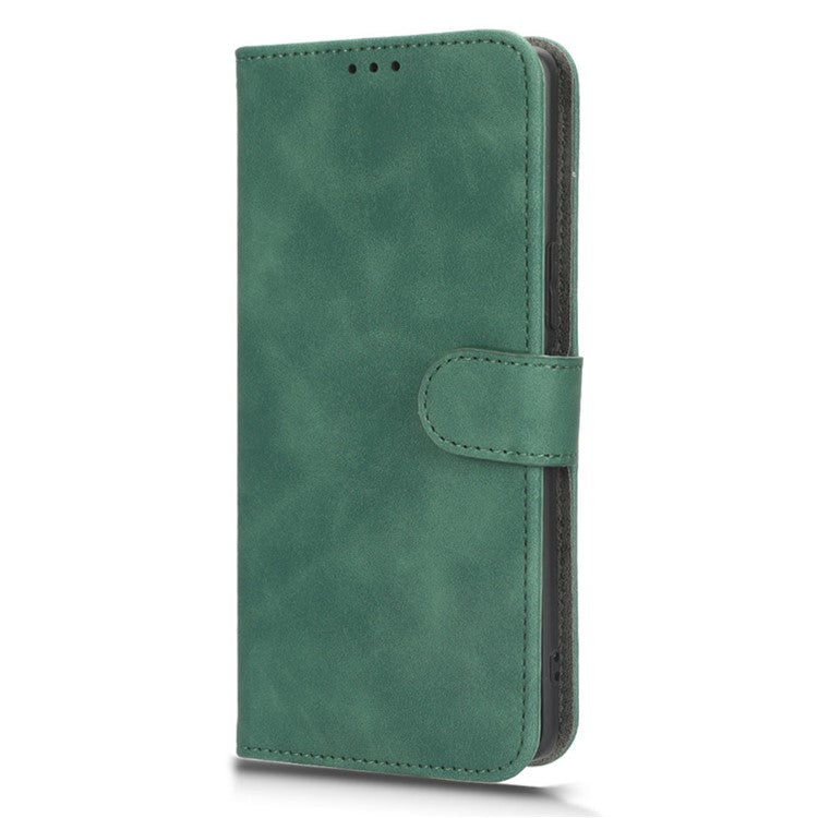 For Honor X40 5G / X9a 5G / Magic5 Lite 5G Full Protection Mobile Phone Case Skin-touch Stand Flip Leather Wallet Phone Cover - Green