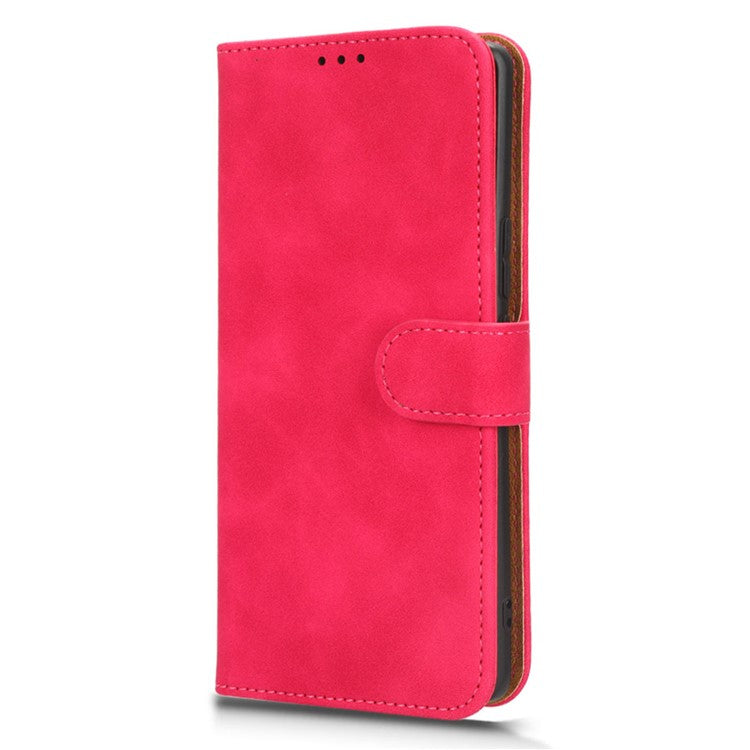 For Honor X40 5G / X9a 5G / Magic5 Lite 5G Full Protection Mobile Phone Case Skin-touch Stand Flip Leather Wallet Phone Cover - Rose