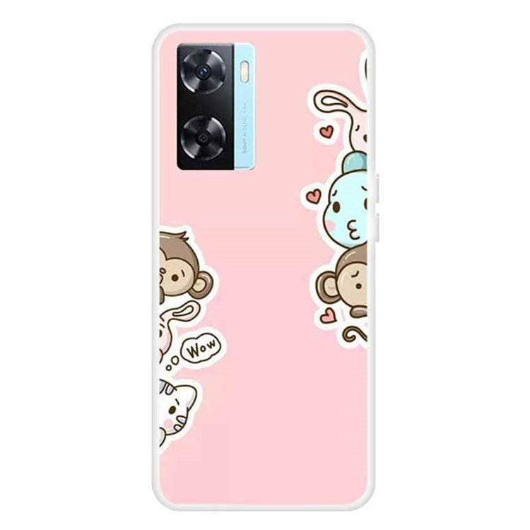 Phone TPU Case for Oppo A57s 4G / A77 4G / A57 4G Pattern Printing Anti-scratch Mobile Phone Cover - Wow