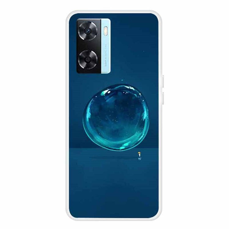 Phone TPU Case for Oppo A57s 4G / A77 4G / A57 4G Pattern Printing Anti-scratch Mobile Phone Cover - Water