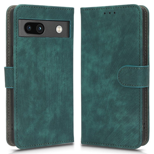 For Google Pixel 7a PU Leather Flip Folio Case Wallet RFID Blocking Protection Stand Phone Cover - Green